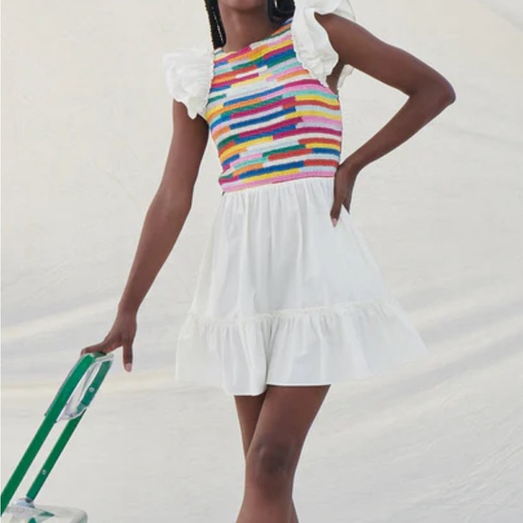 Saylor Leonara Rainbow Mini Dress in Medium - Picture 6 of 13